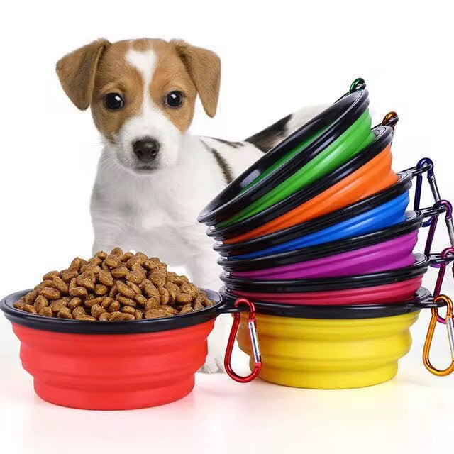 Collapsible Pet Food Bowl – Portable Dog & Cat Travel Bowl