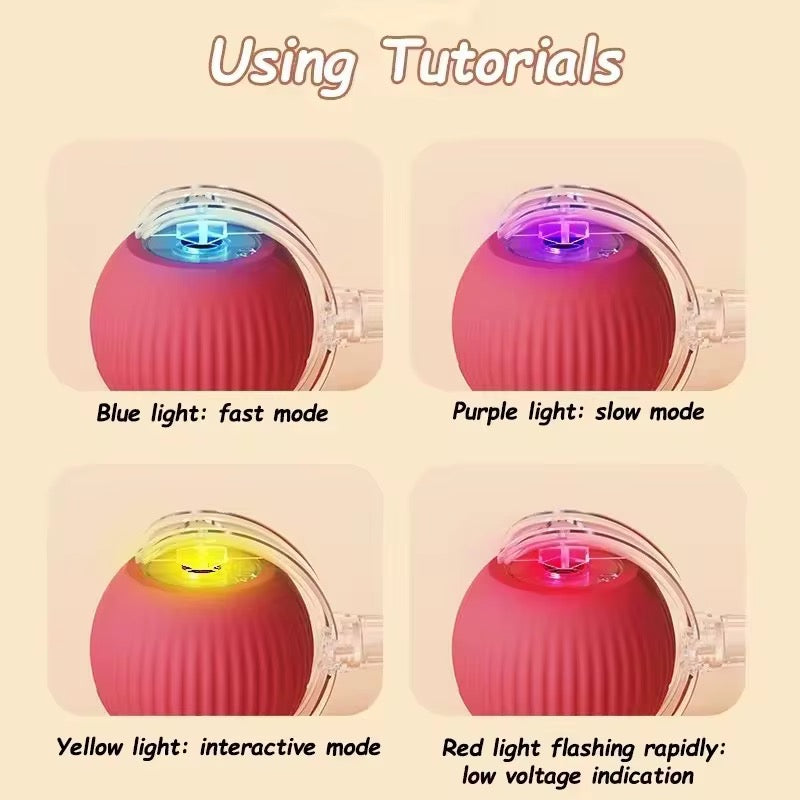 Interactive Self-Rolling Cat Ball Toy – Electric & Rechargeable