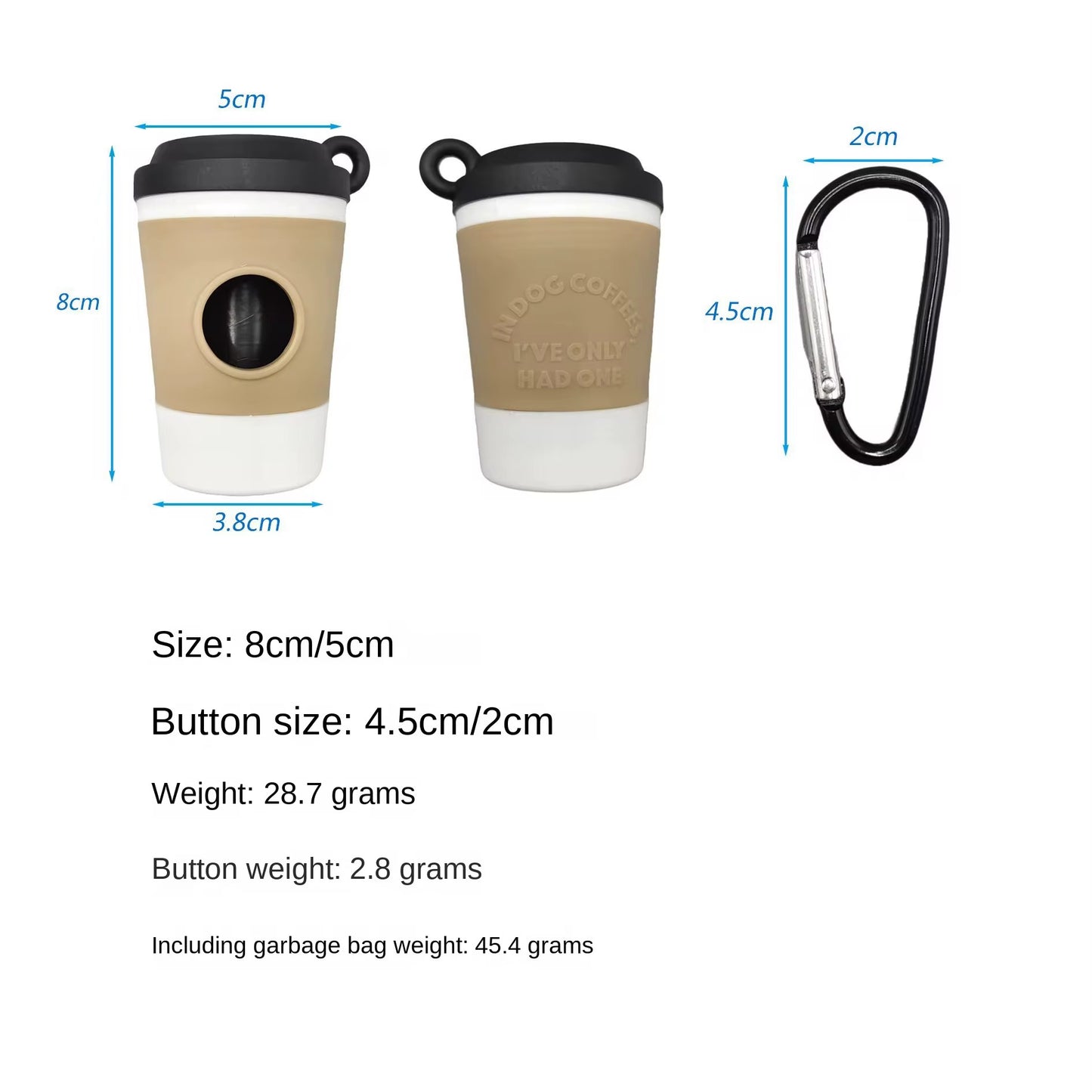 Dog Poop Bag Holder – Coffee Cup Design