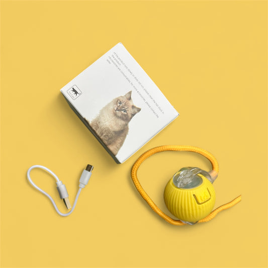 Interactive Self-Rolling Cat Ball Toy – Electric & Rechargeable
